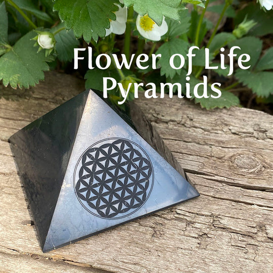 Shungite Flower of Life Pyramid ~ on SALE!