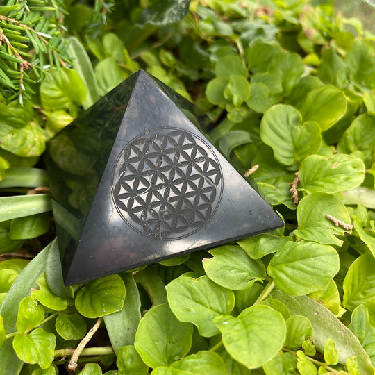 Shungite Flower of Life Pyramid ~ on SALE!