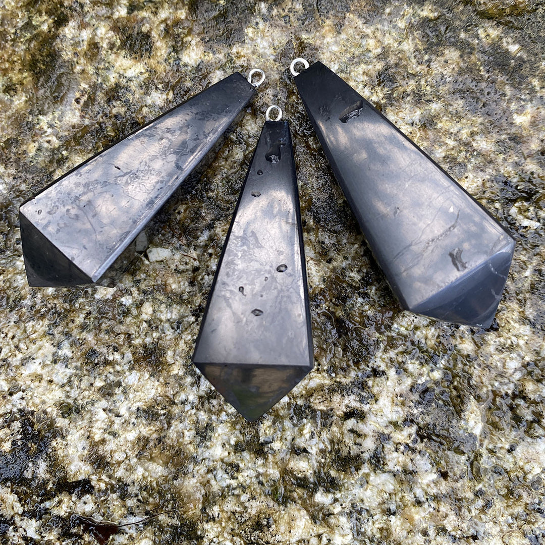 Shungite Pendulum Pendant ~ 25% off!