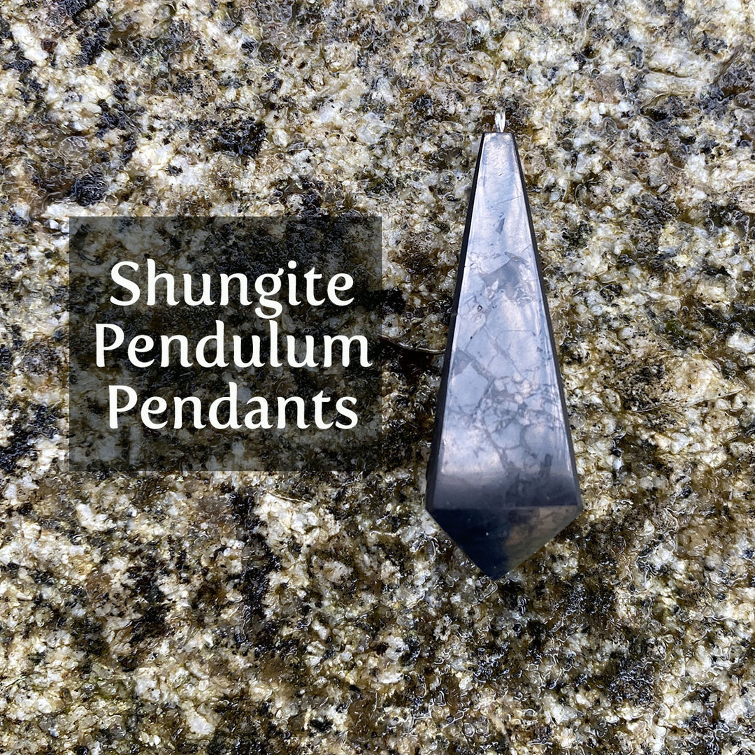 Shungite Pendulum Pendant ~ 25% off!