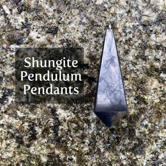 Shungite Pendulum Pendant ~ 25% off!